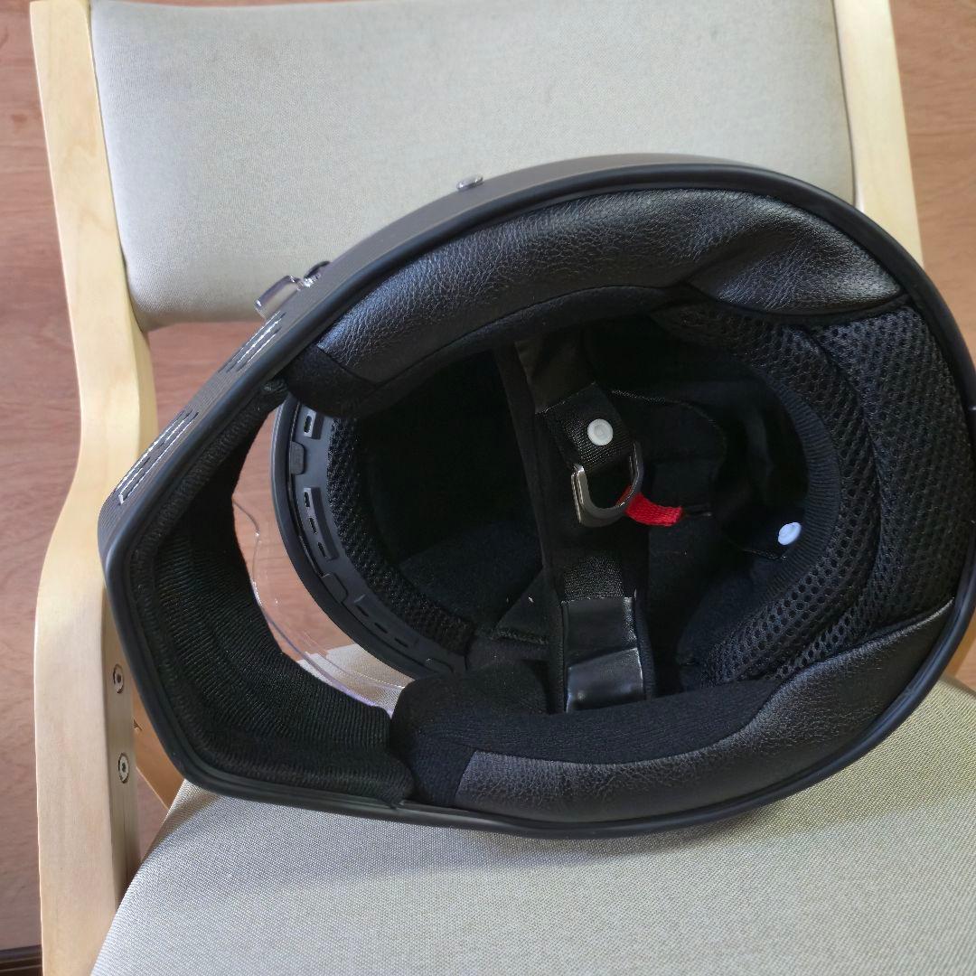 カーボンファイバー調 フルフェイスヘルメット　60