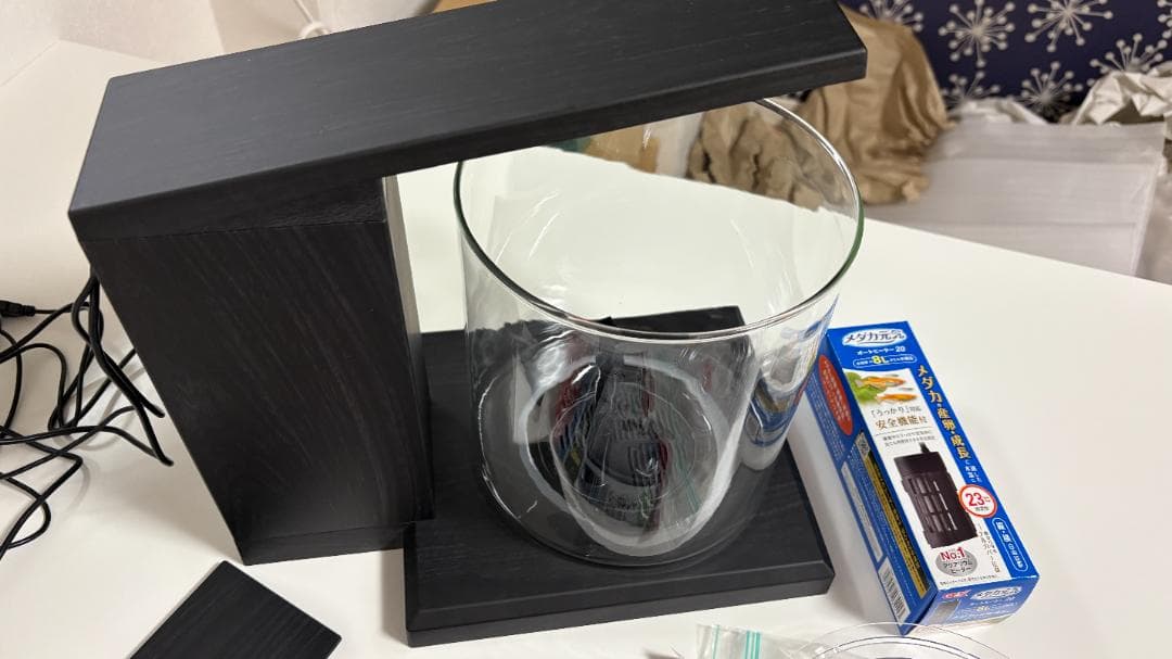 GEX ペルコ　チャコールブラック　小型水槽　付属品・おまけ有