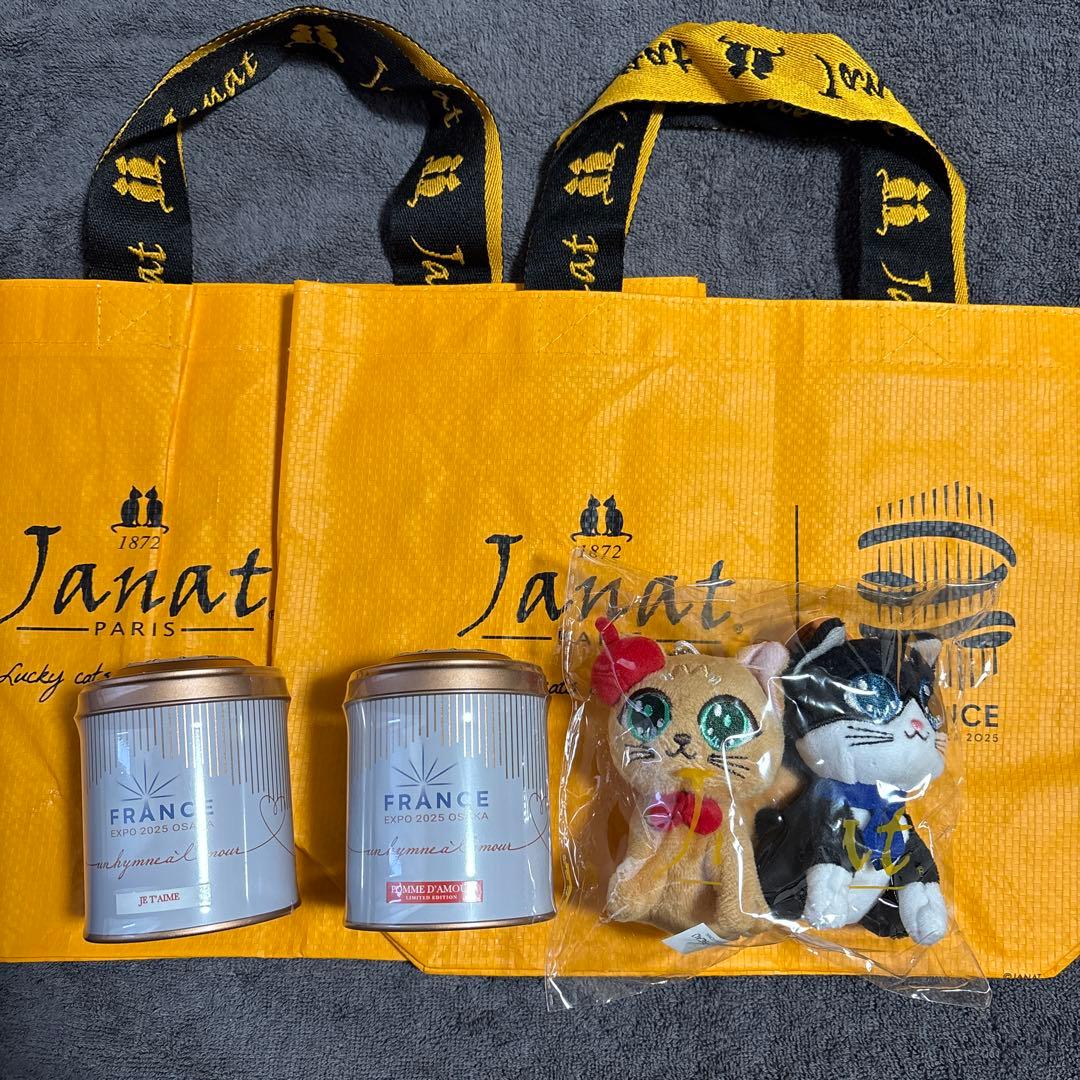 万博 フランス ぬいぐるみと紅茶セット