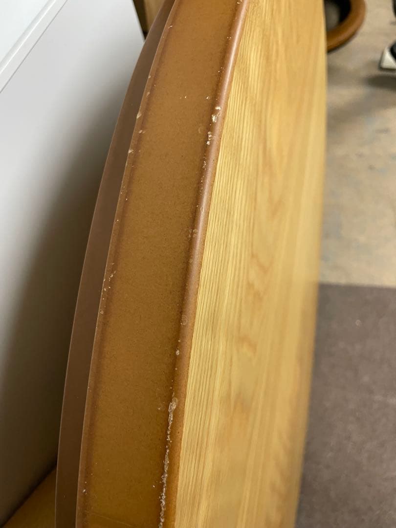 家具の里　木製円形こたつテーブル MSU-601Eヒーター付き