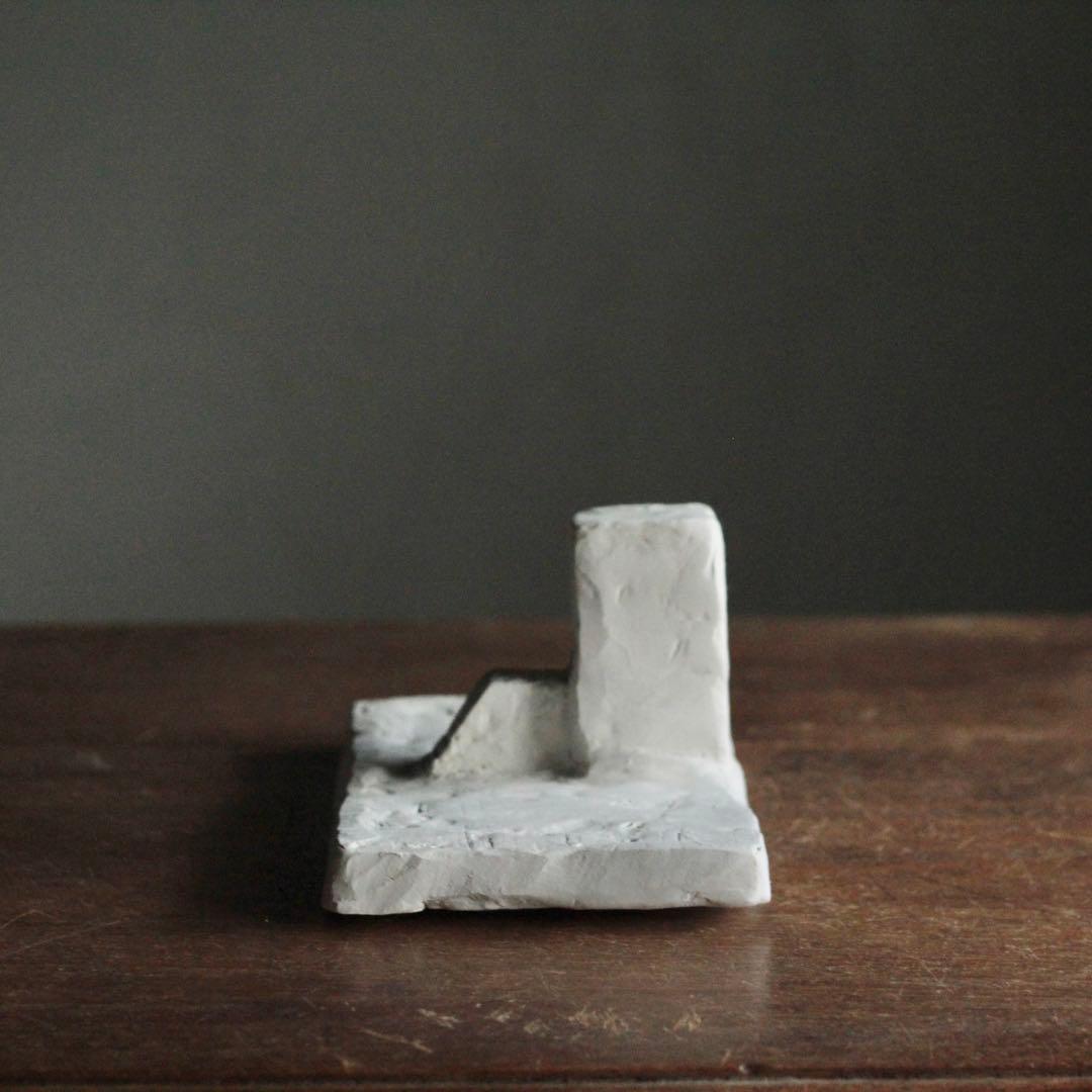 石塑粘土 立体作品 「神殿」 現代美術 sculpture