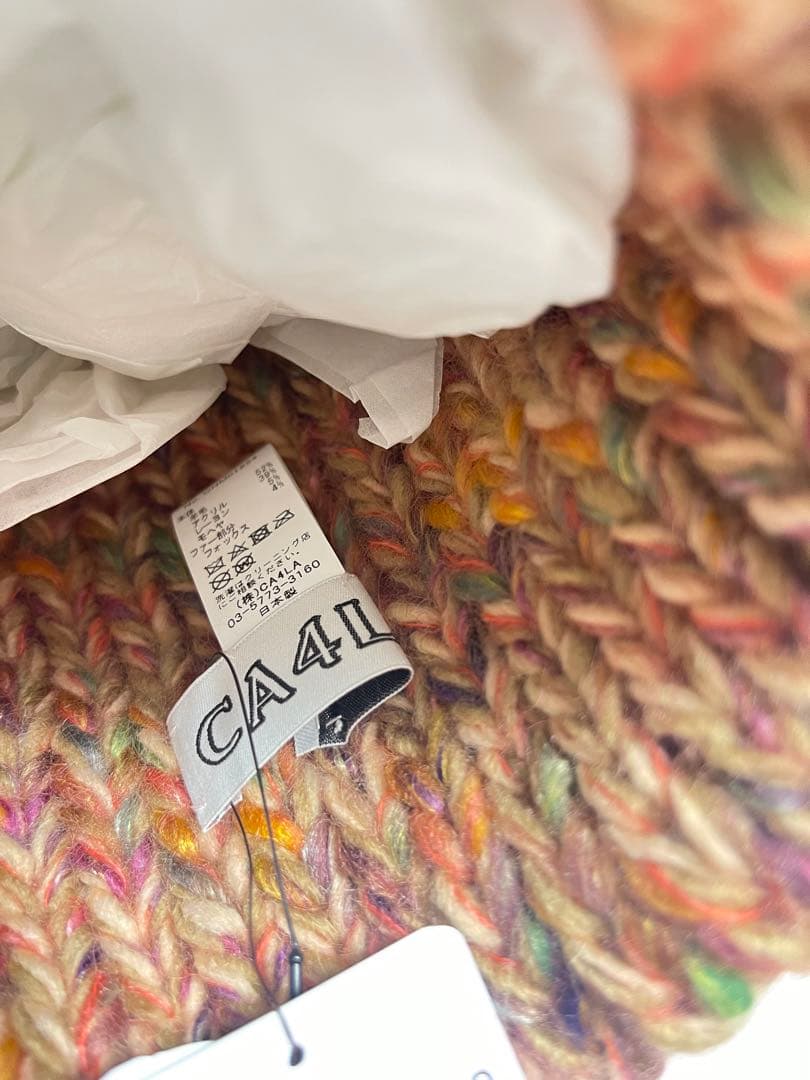 【新品タグ付き】CA4LA ニット帽　カシラ　ファー取り外し可能　リアルファー