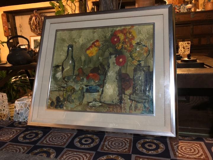 油絵 応接間に飾ってあった 作者不明