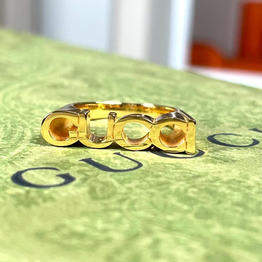 新品 現行品 GUCCI シグネット リング 指輪 ゴールド S(12号)
