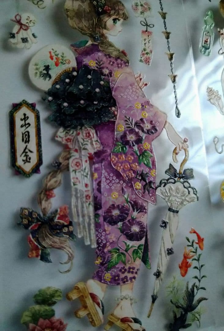 ✩再販✩J22＃四季歌(水晶PET)切り売り海外人物マステ季節日記手帳