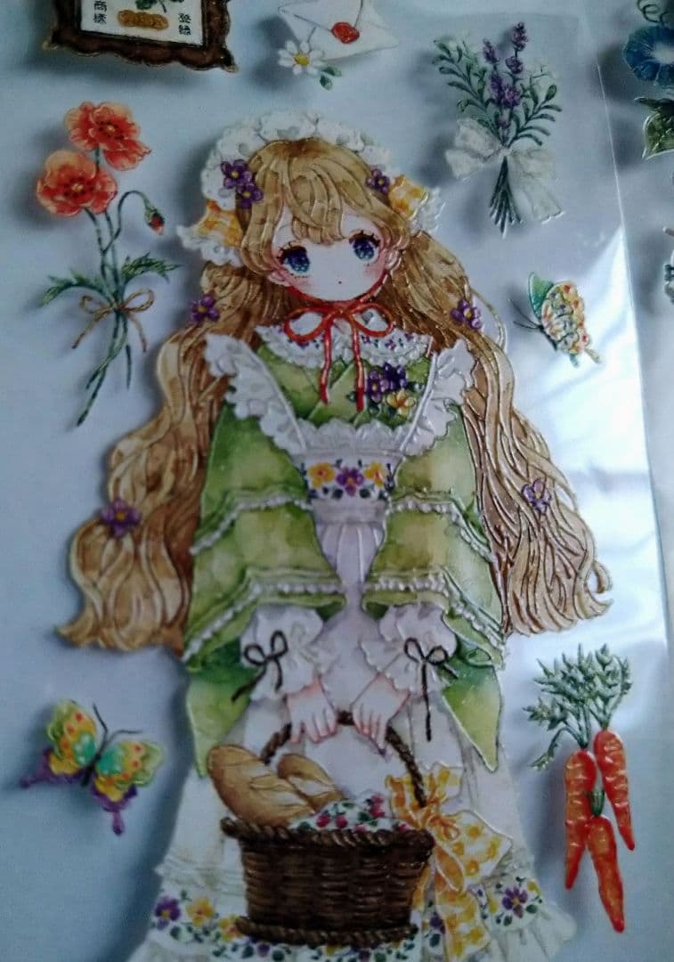 ✩再販✩J22＃四季歌(水晶PET)切り売り海外人物マステ季節日記手帳