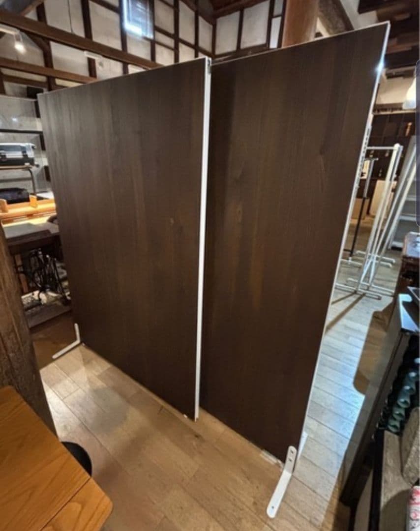 引き取り限定 自立式 連結 パーテーション ２枚セット 間仕切り 事務所