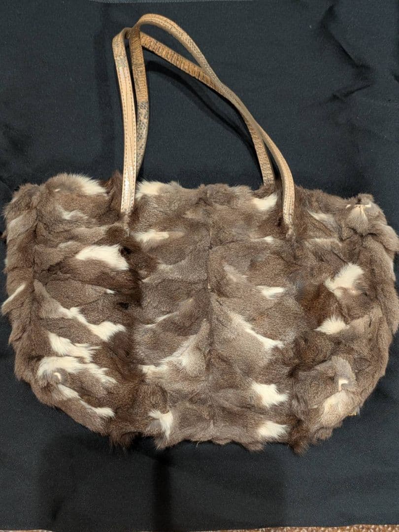 フェンディ FENDI ハンドバッグ トートバッグ ファー　 ラビットファー