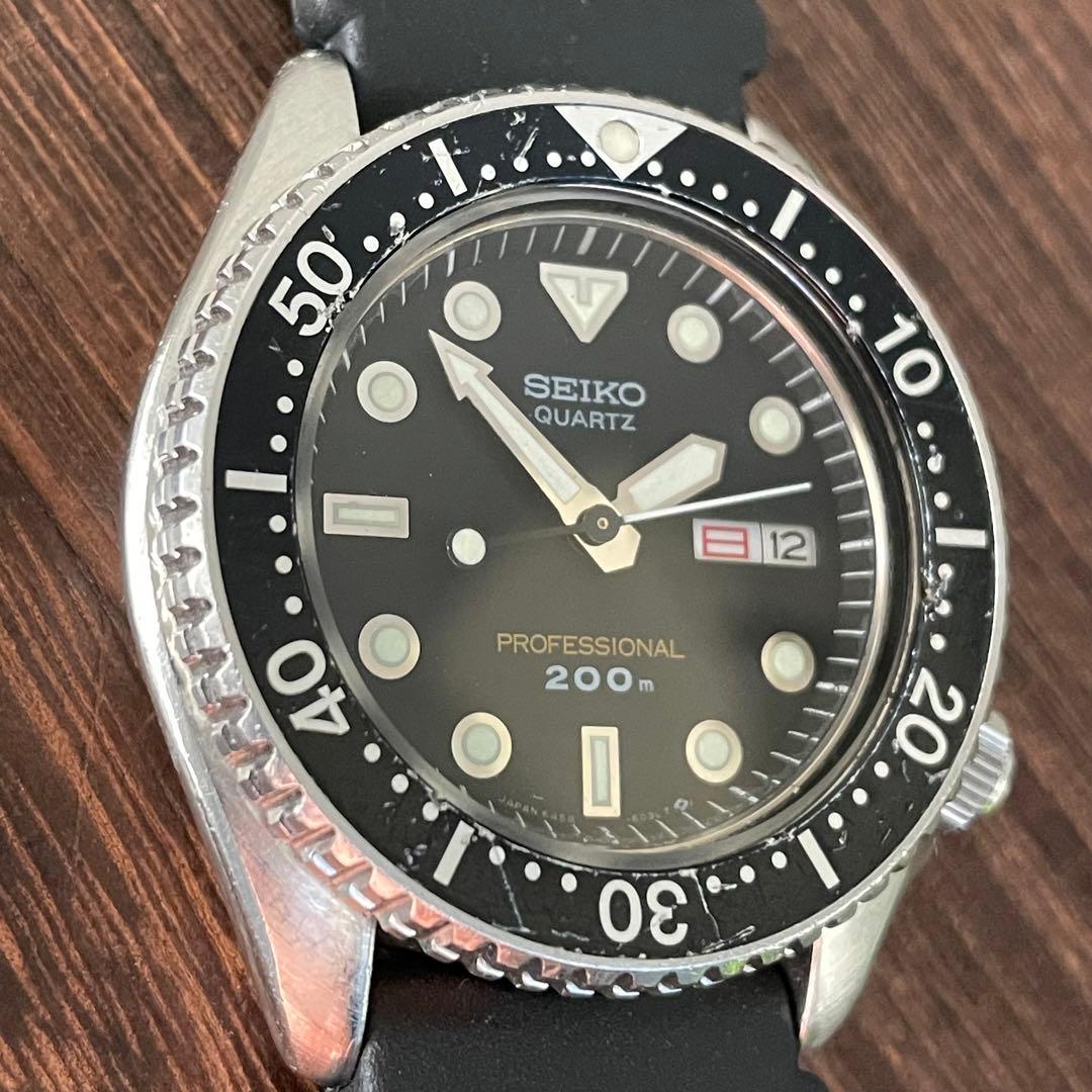 電池交換済　セイコー プロフェッショナル 200mダイバー