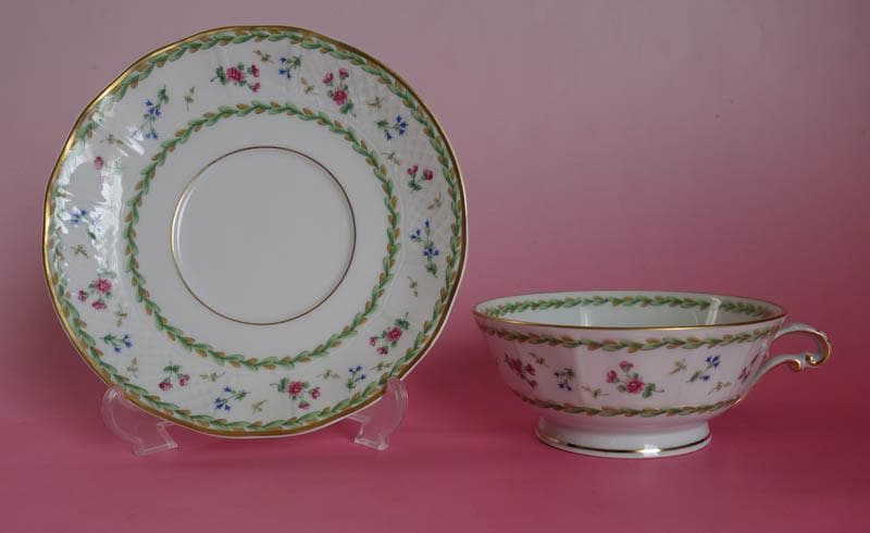 ベルナルド アルトワ　グリーン モーニング　カップ＆ソーサーリモージュ2467