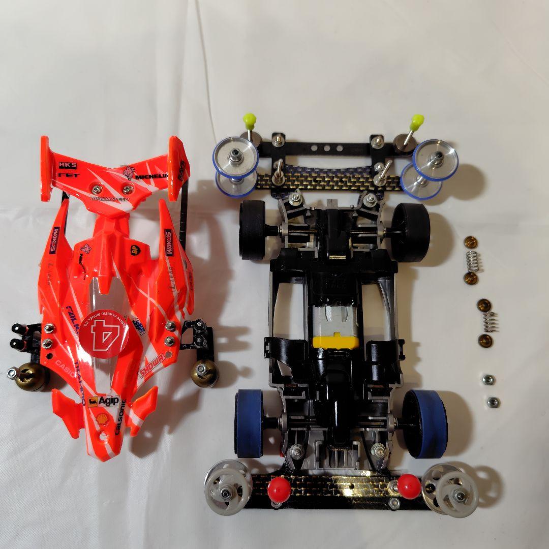 ミニ四駆　ポータブルピット　Be-1　クリアーボディ　アバンテ　引退セット