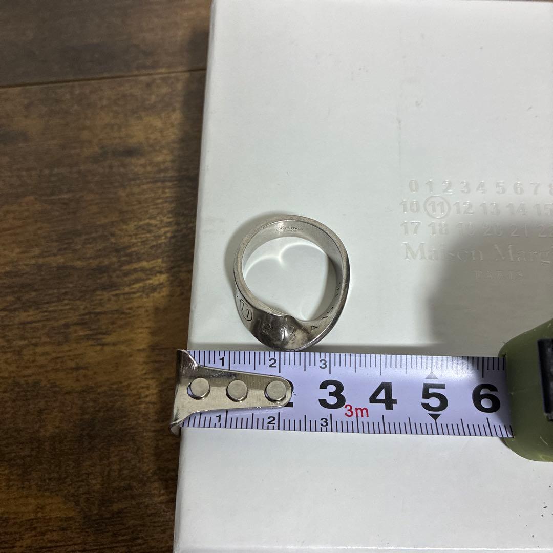 maison margiela ツイスト ナンバーリング シルバー925