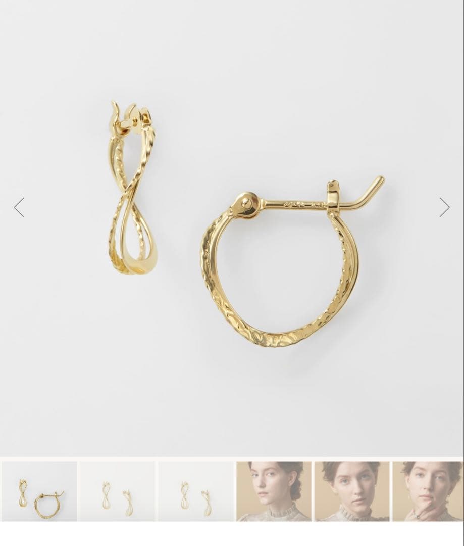 アガットagete K18フープピアス