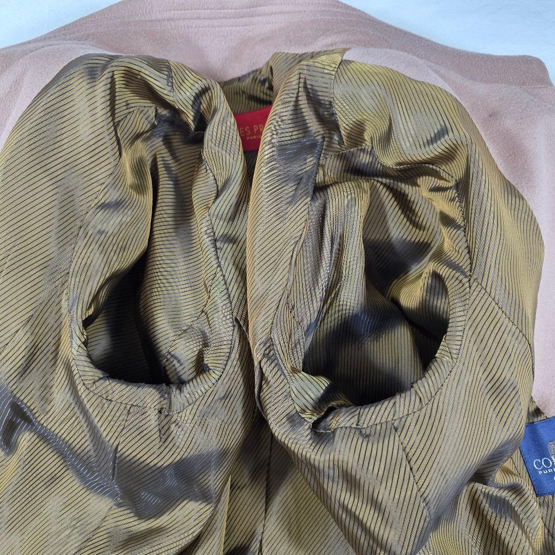 【美品　カシミヤ100%】デプレ　チェスターコート　コロンボ　ベルト　Aライン