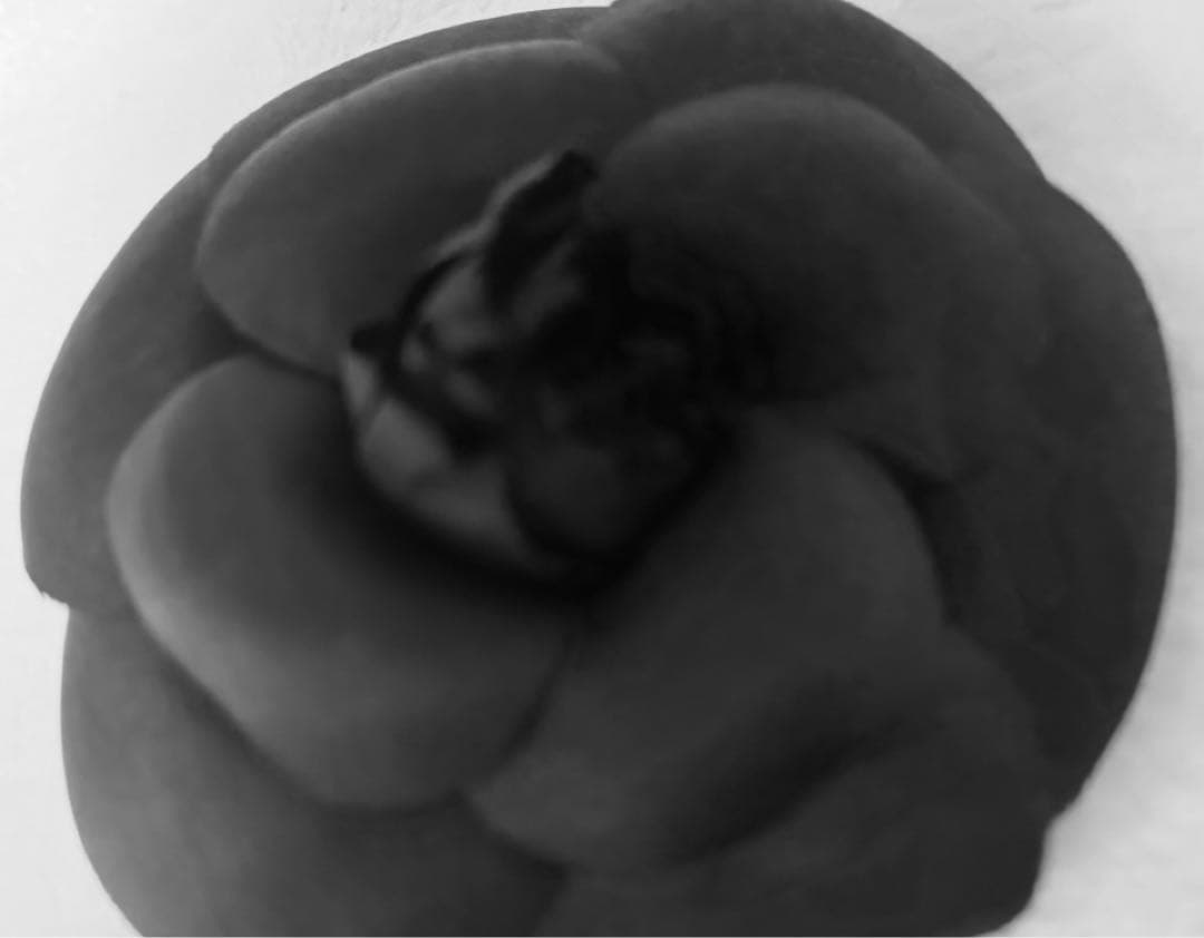 【CHANEL】シャネル◆花モチーフ◆カメリア ◆ブラック◆コサージュ