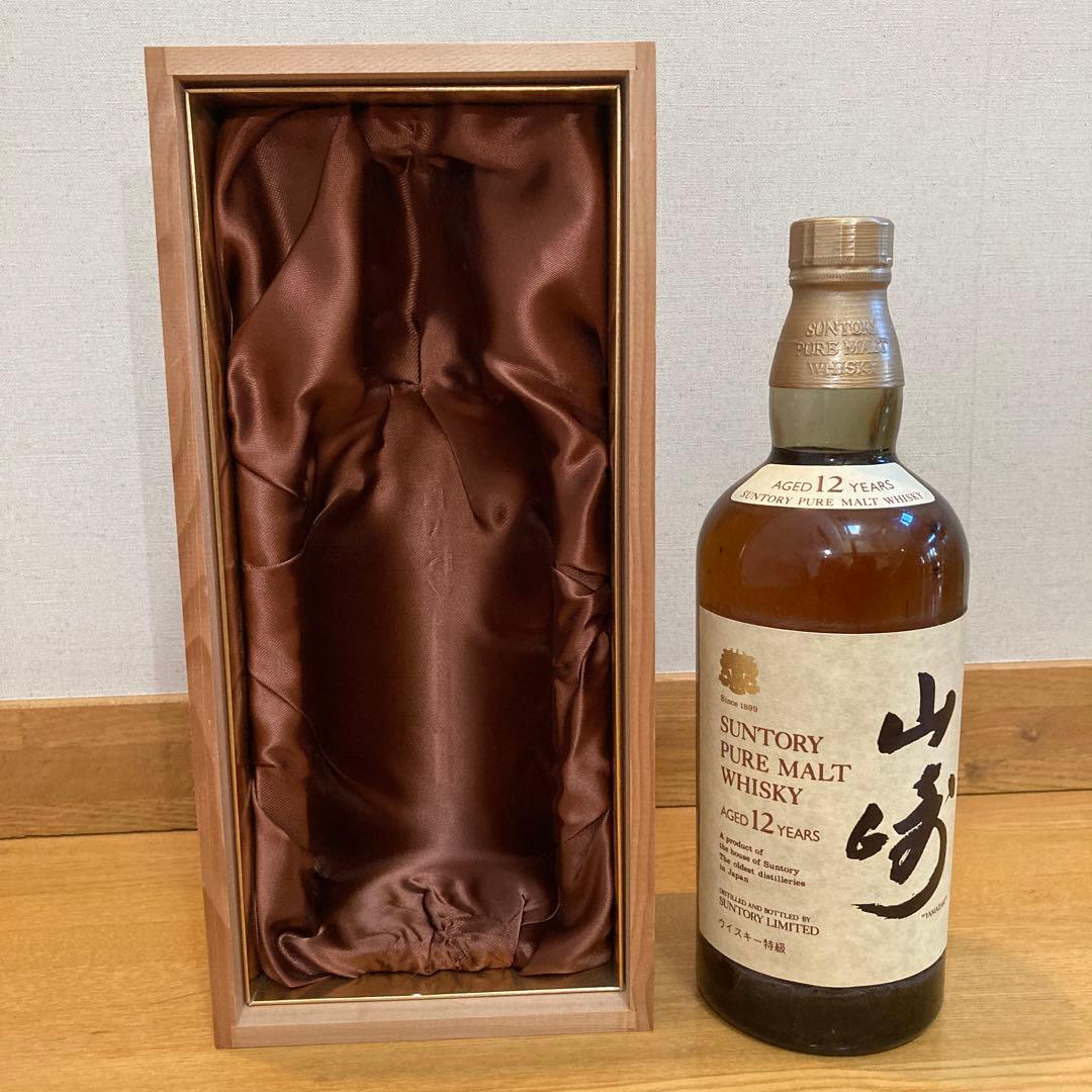 サントリー 山崎 12年 ピュアモルトウイスキー 特級760ml 木箱入り未開封