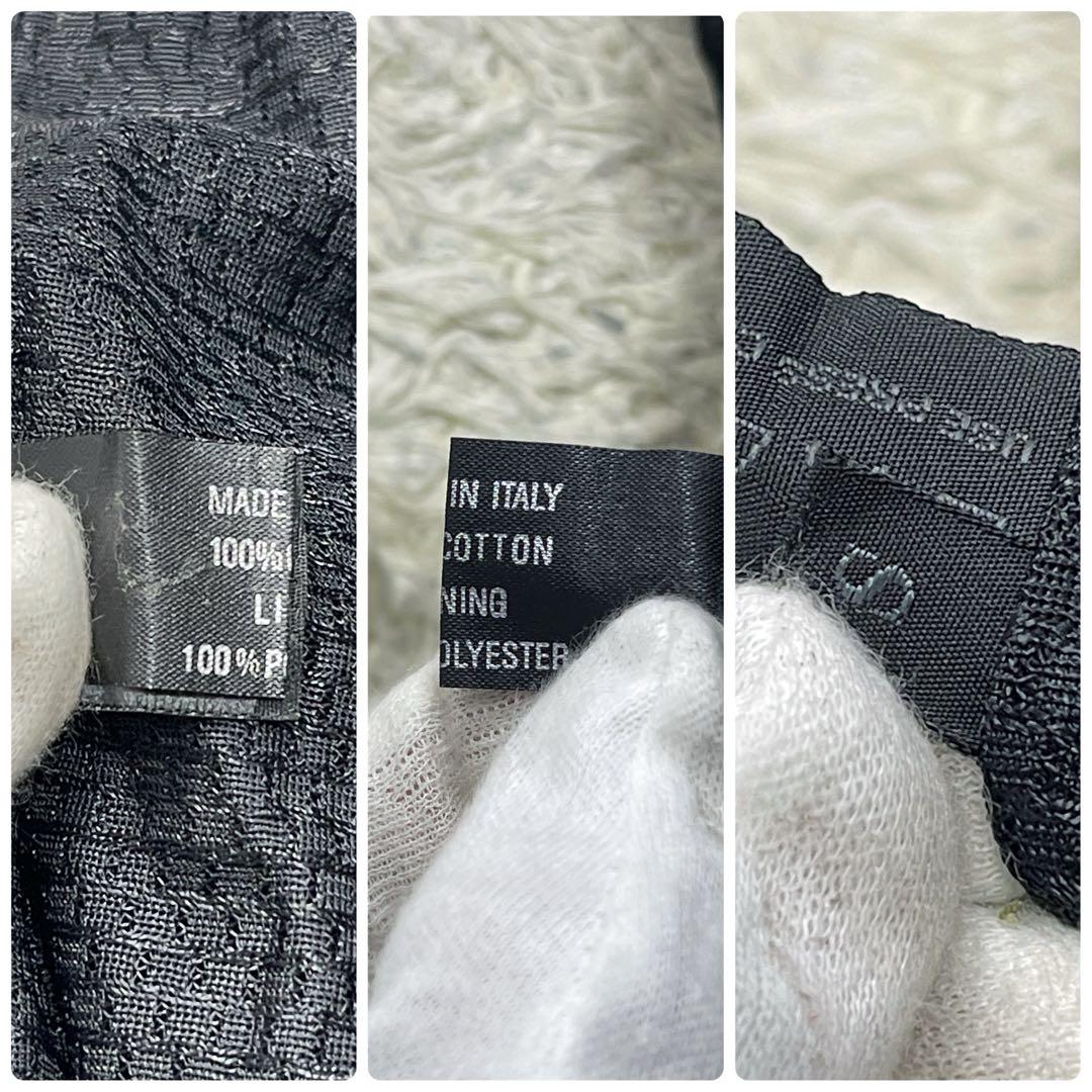 極美品　プラダスポーツ　ノースリーブ　Tシャツ　コットン100%　メッシュ　黒色