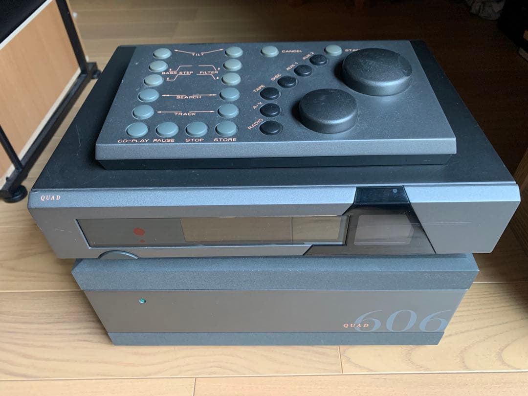 QUAD66プリアンプ＋606Ⅱパワーアンプ＋リモコンセット 完動品