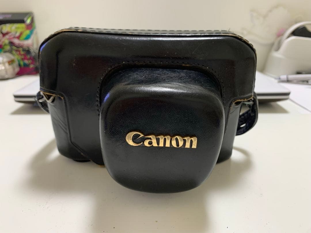 Canon 7レンジファインダーカメラ 純正 レザーケース付き キヤノンフィルム