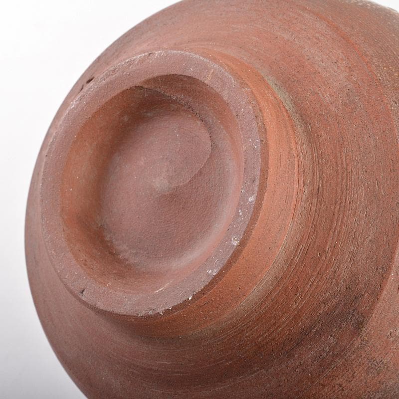 伊部焼　金重陶陽作　茶碗　分銅印　共布　潮香庵陶秀（山本陶秀）識箱　VR7536