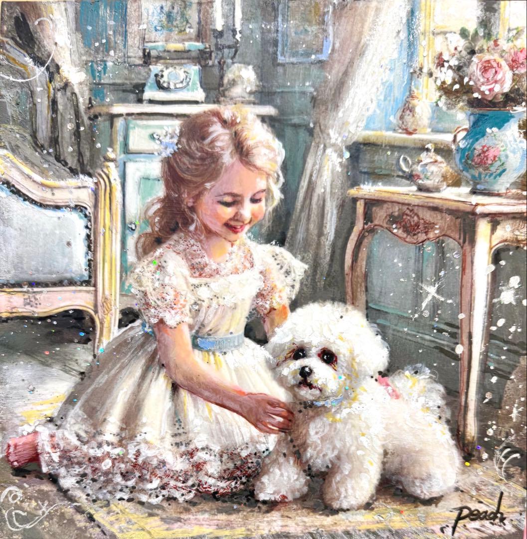 ♡*)様 絵画原画《ミントsilver 》 Tone Elegant