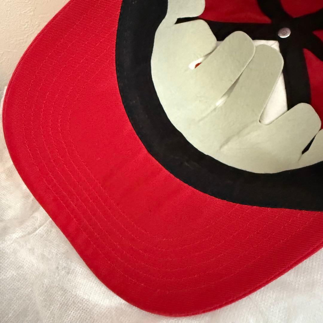 美品‼️シュプリーム ティンバーランド キャップ レッド 希少 コラボ 革ベルト