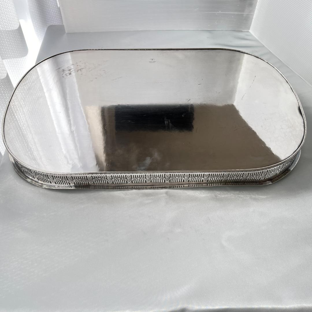 【Viners】 ギャラリートレー 56cm 【シルバープレート】 特大型