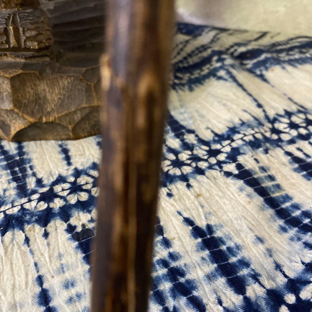 木彫　アイヌ　カムイセイクル　民芸　木彫熊