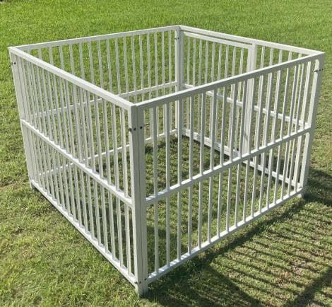 スチール製ドッグハウス　マルチサークルハウス　屋内　屋外用 ［犬小屋 大型犬］