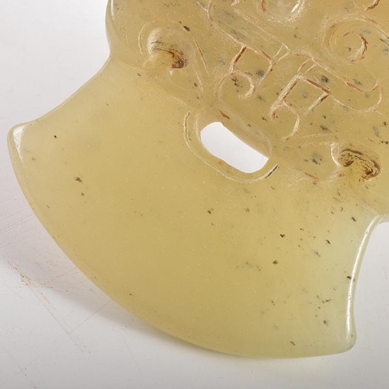 中国　玉石彫刻　神獣　玉器　玉壁　玉飾　玉珮　M　R5555