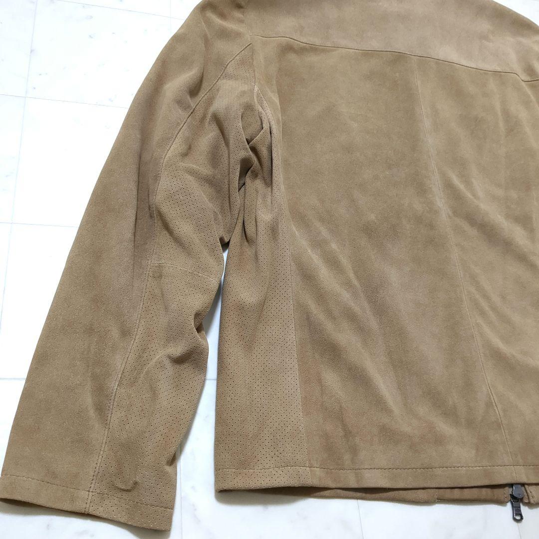 新品 2025SS JOSEPH ABBOUD ゴートスエードシングルライダース