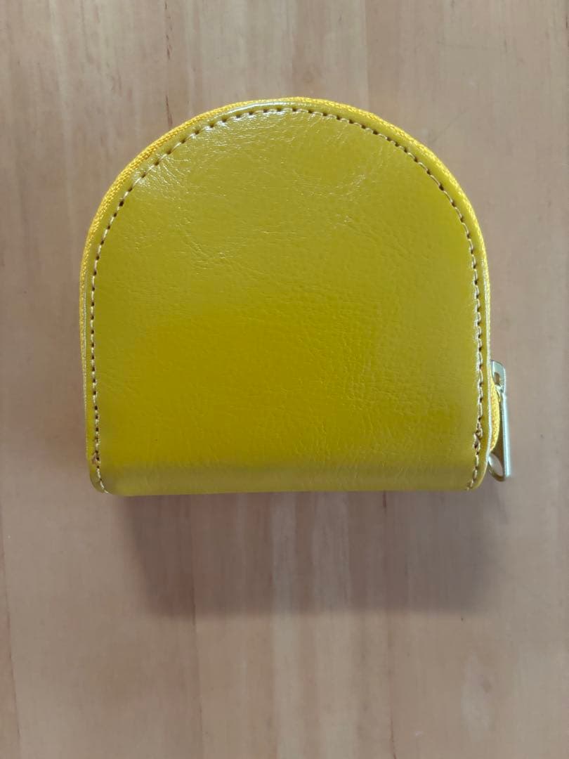 皇居　小銭入　財布　ケース 　黄色