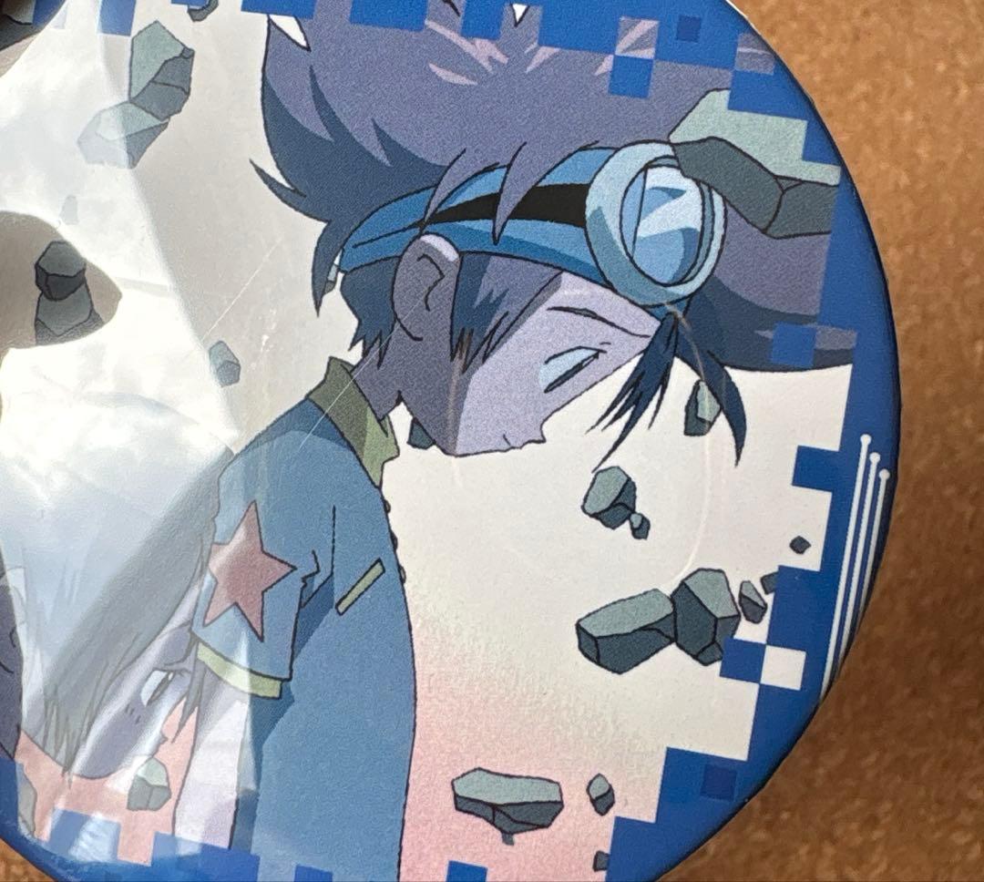 デジモン　20周年記念　ドでか缶バッジ　八神太一　　　 八神ヒカリ　無印