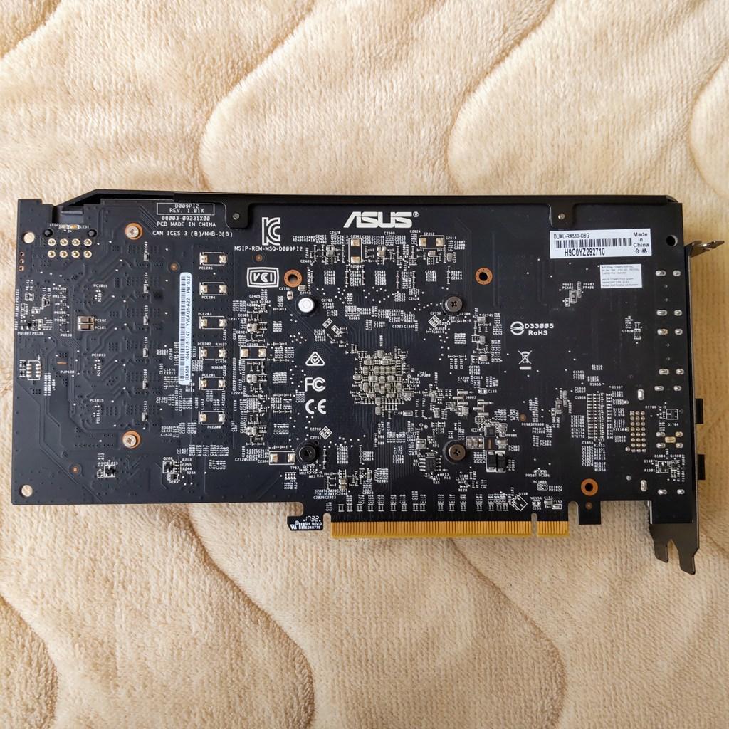 グラフィックボード・グラボ・ビデオカード ASUS RADEON DUAL RX580 08G