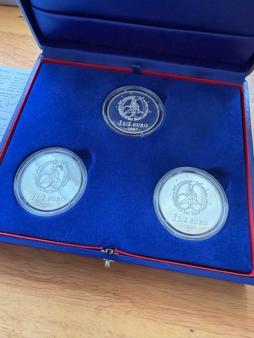 n*a様 星の王子様　60周年記念　プルーフ銀貨３種セット　星の王子さま　