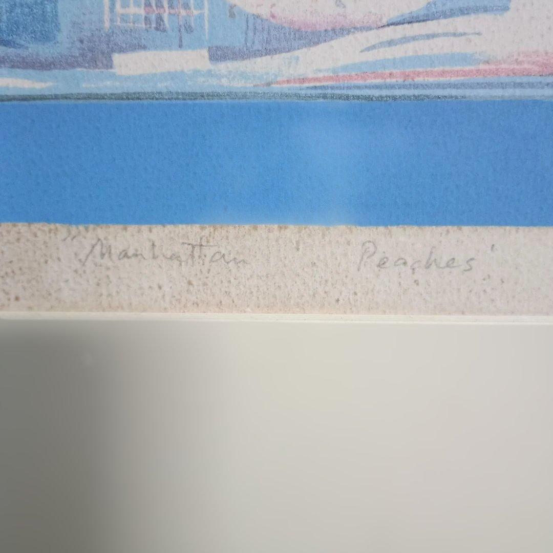 5681）作山畯治 リトグラフ？ (Manhattan Peachs)