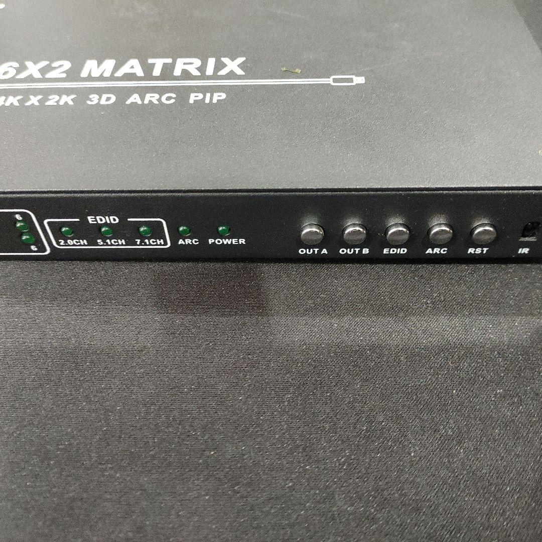 matrixスイッチ 2x6 HDMI 4K pip チェンジャー スプリッター