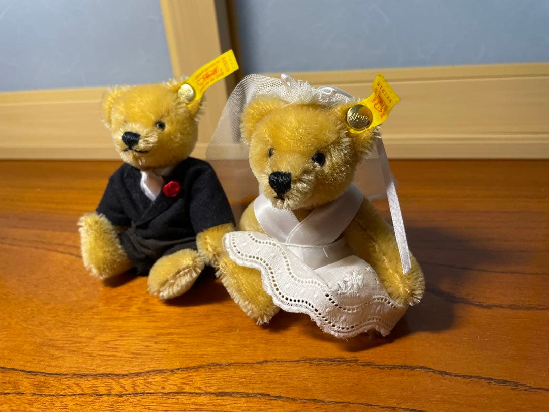 シュタイフ　ウエディングベア　ヴィンテージ　結婚式　ウェルカムベア