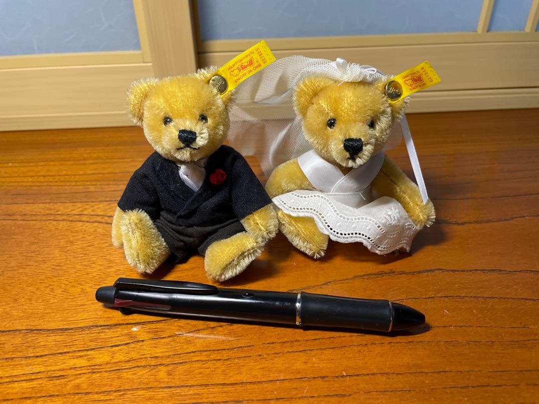 シュタイフ　ウエディングベア　ヴィンテージ　結婚式　ウェルカムベア