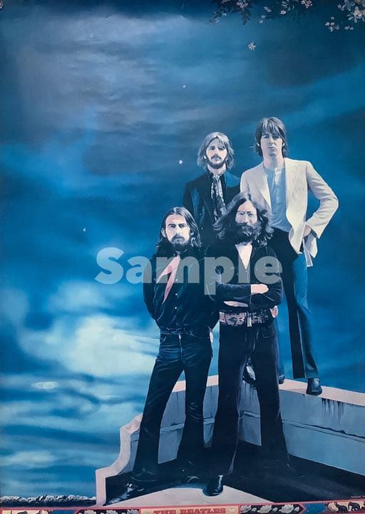 Beatlesのイラストポスター(73cm✖️103cm)
