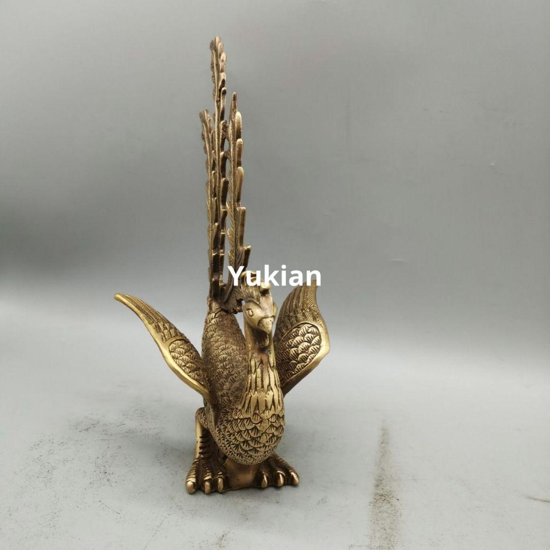 鳳凰 置件 朱雀 置物 金属 工芸品 銅器 装飾品 美術品