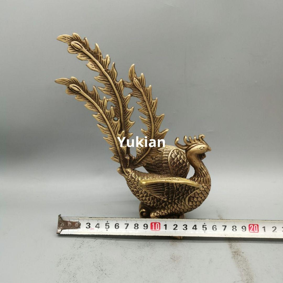 鳳凰 置件 朱雀 置物 金属 工芸品 銅器 装飾品 美術品