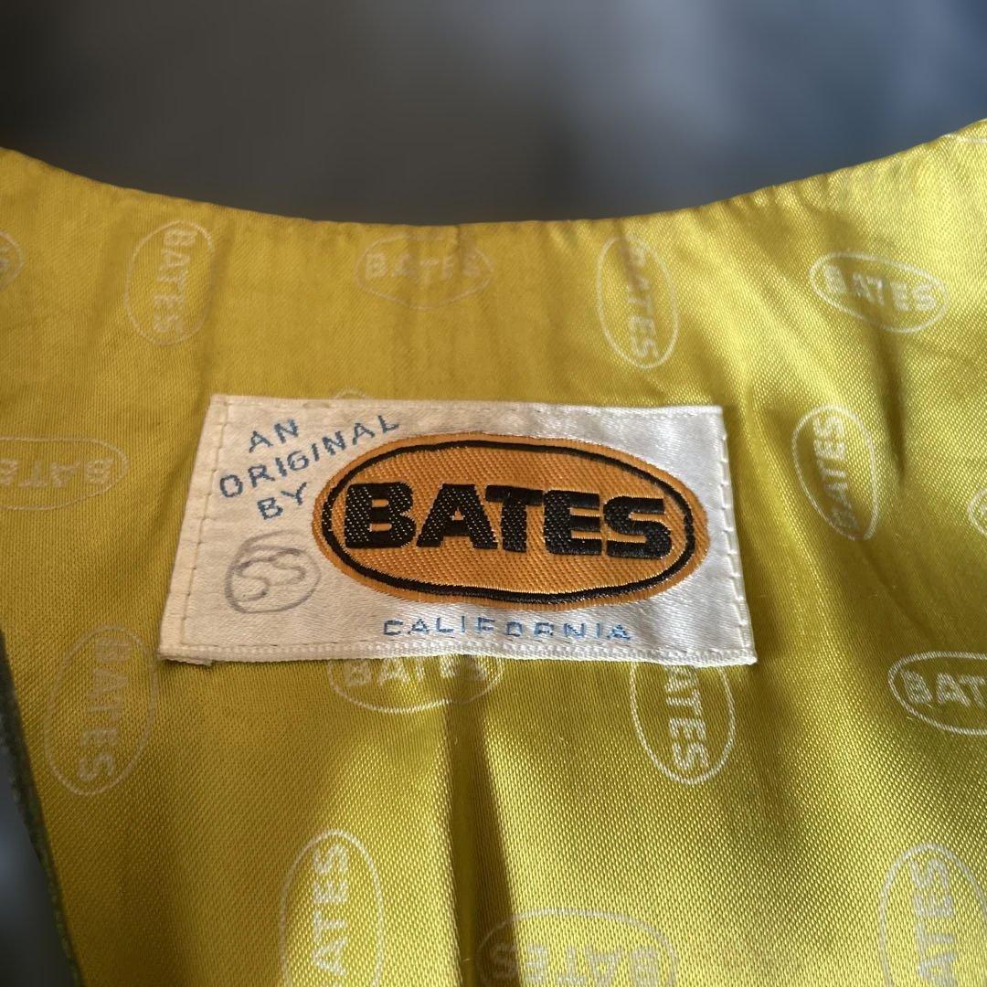 70s bates シングルレザージャケット　ブルーグレー