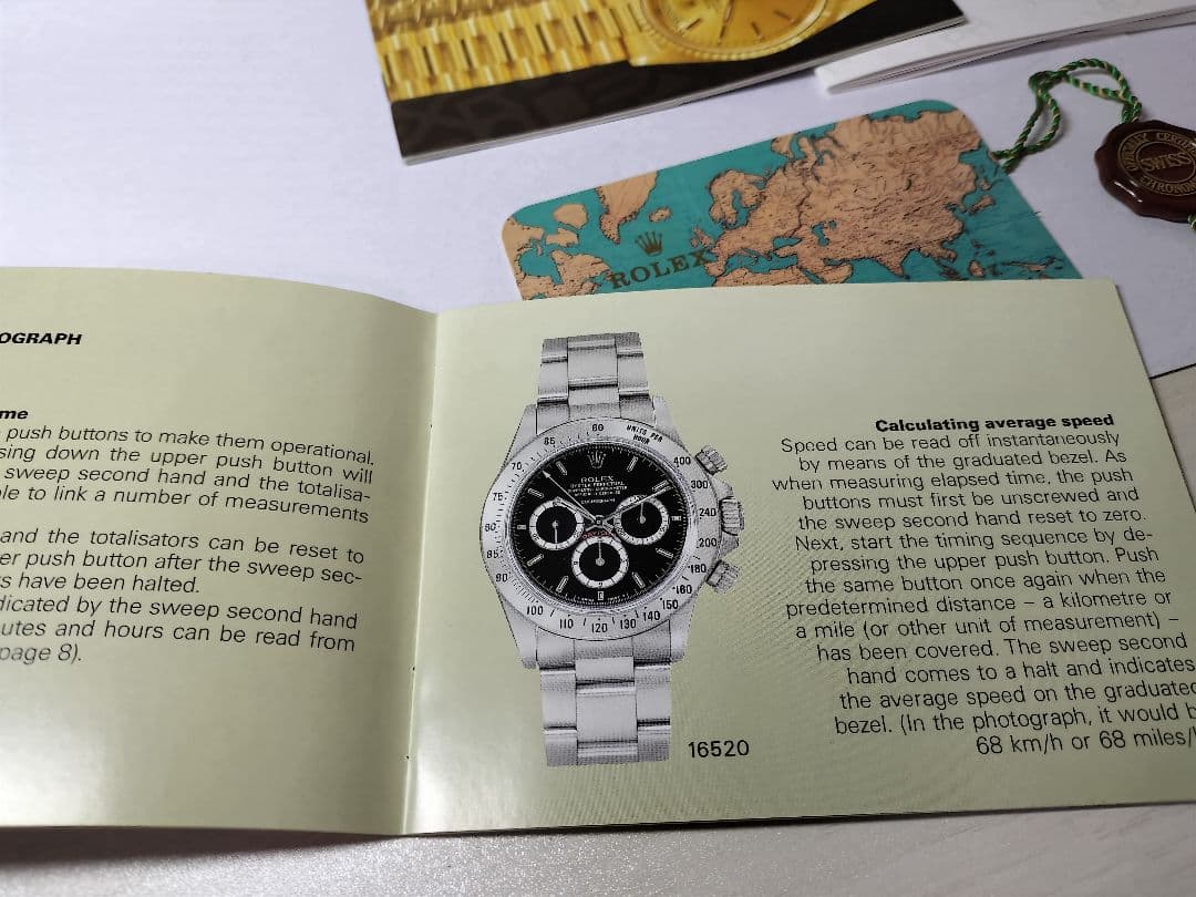 ROLEX Cosmographデイトナ 1998年箱と付属品11点セット