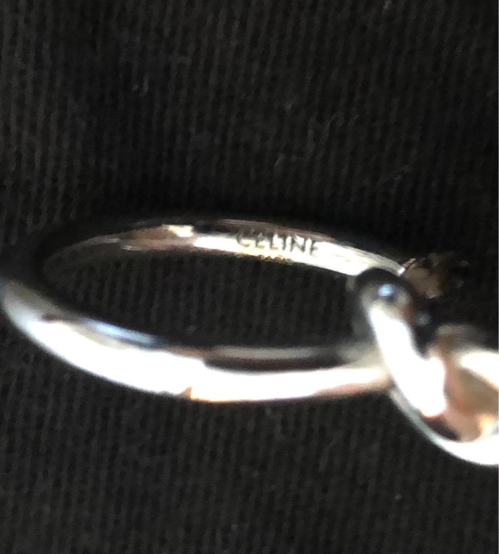 【CELINE】セリーヌ ノットスモールフープ ピアス♦︎シルバー