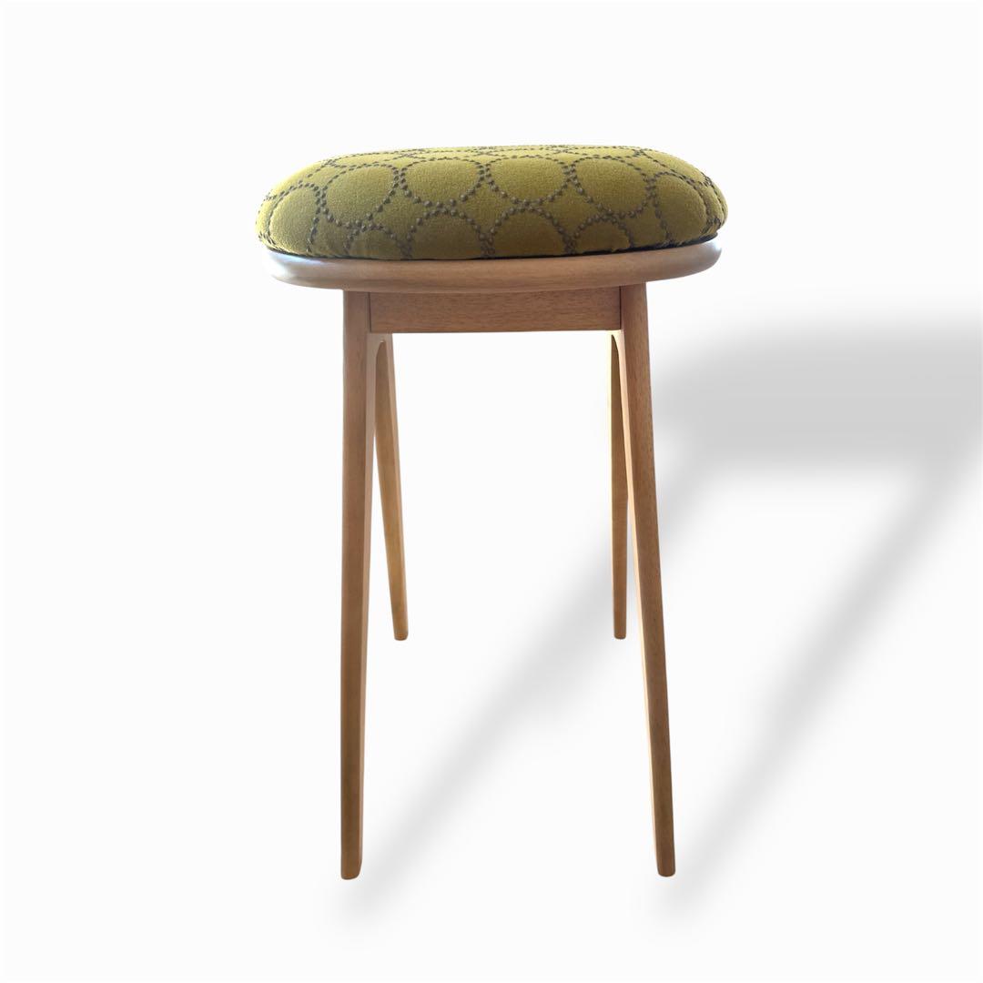 ミナペルホネン生地使用スツール　ハイスツール　キッチンスツール　インテリア　家具