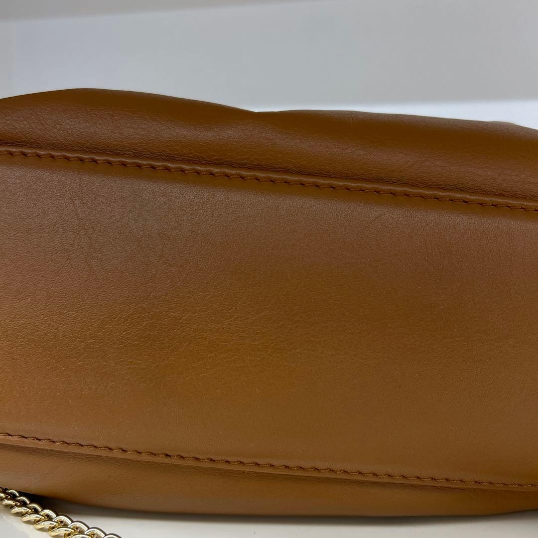 (美品)レイヤーチェーンバッグ(PT-227) ジェムイル　キャメルgemeil