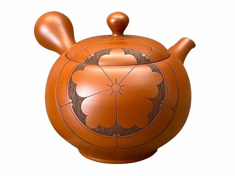 旧家蔵出 新品 常滑焼 吉川雪堂 吉川壺堂 合作 朱泥 急須 茶器 真作保証 ①