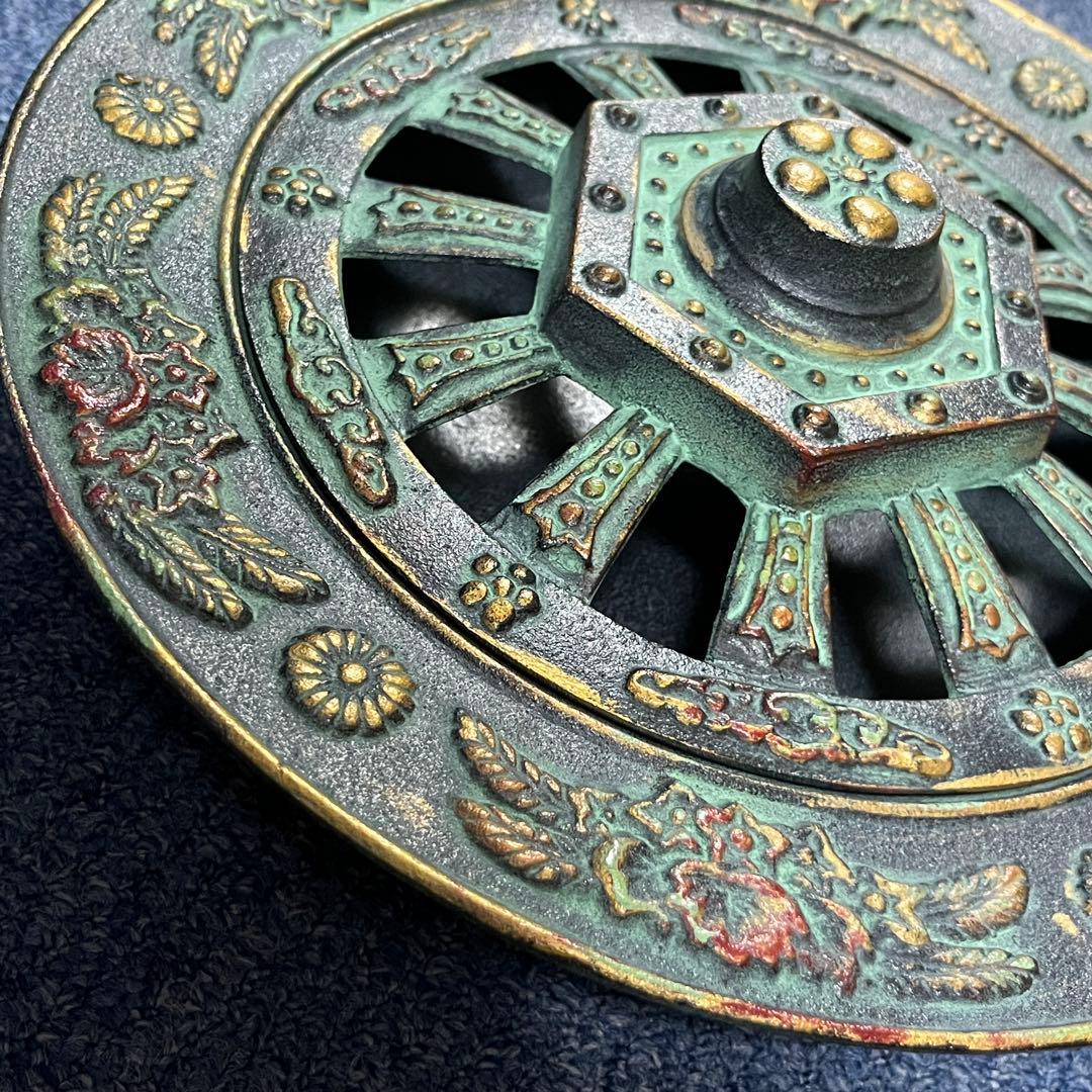 鋳物 御所車灰皿 ビンテージ 昭和レトロ アンティーク