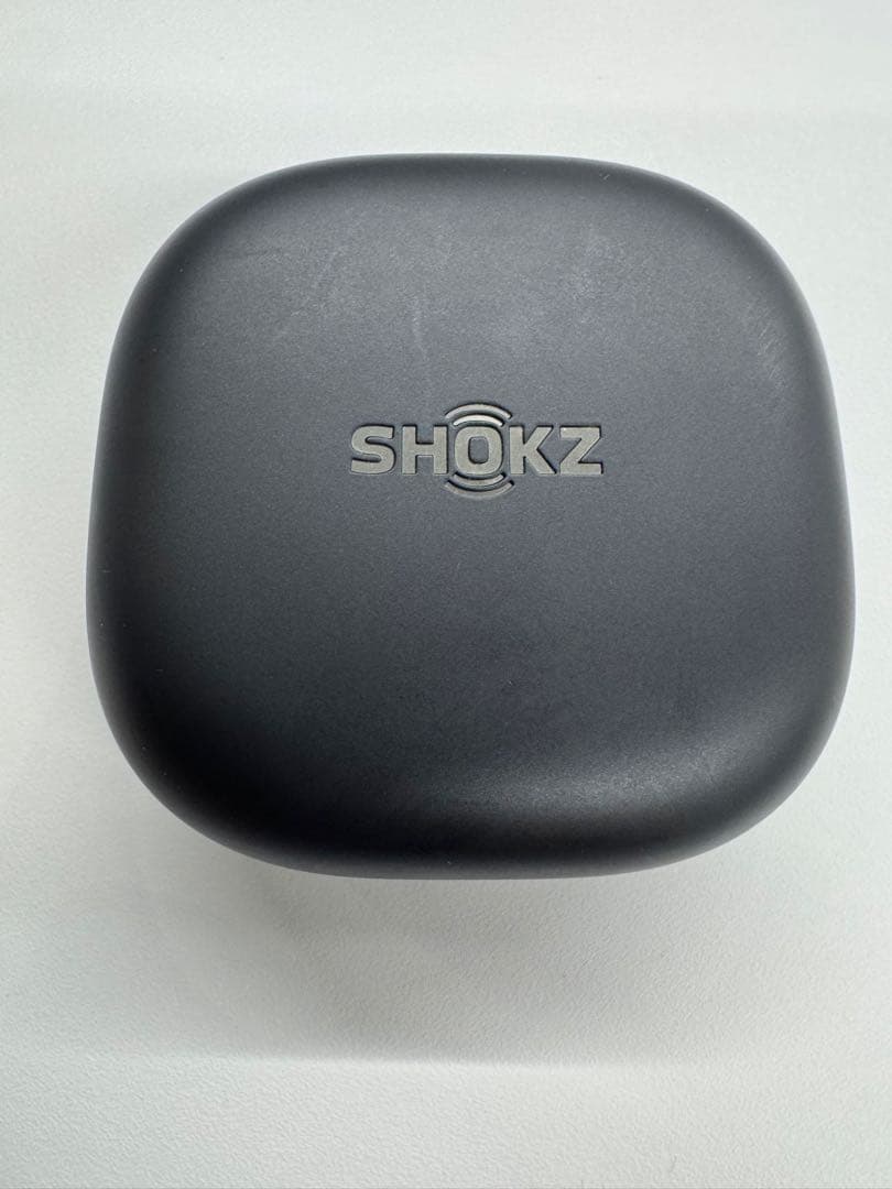 SHOKZ OPENFIT2 左耳無ワイヤレスイヤホン ブラック 充電ケース付き